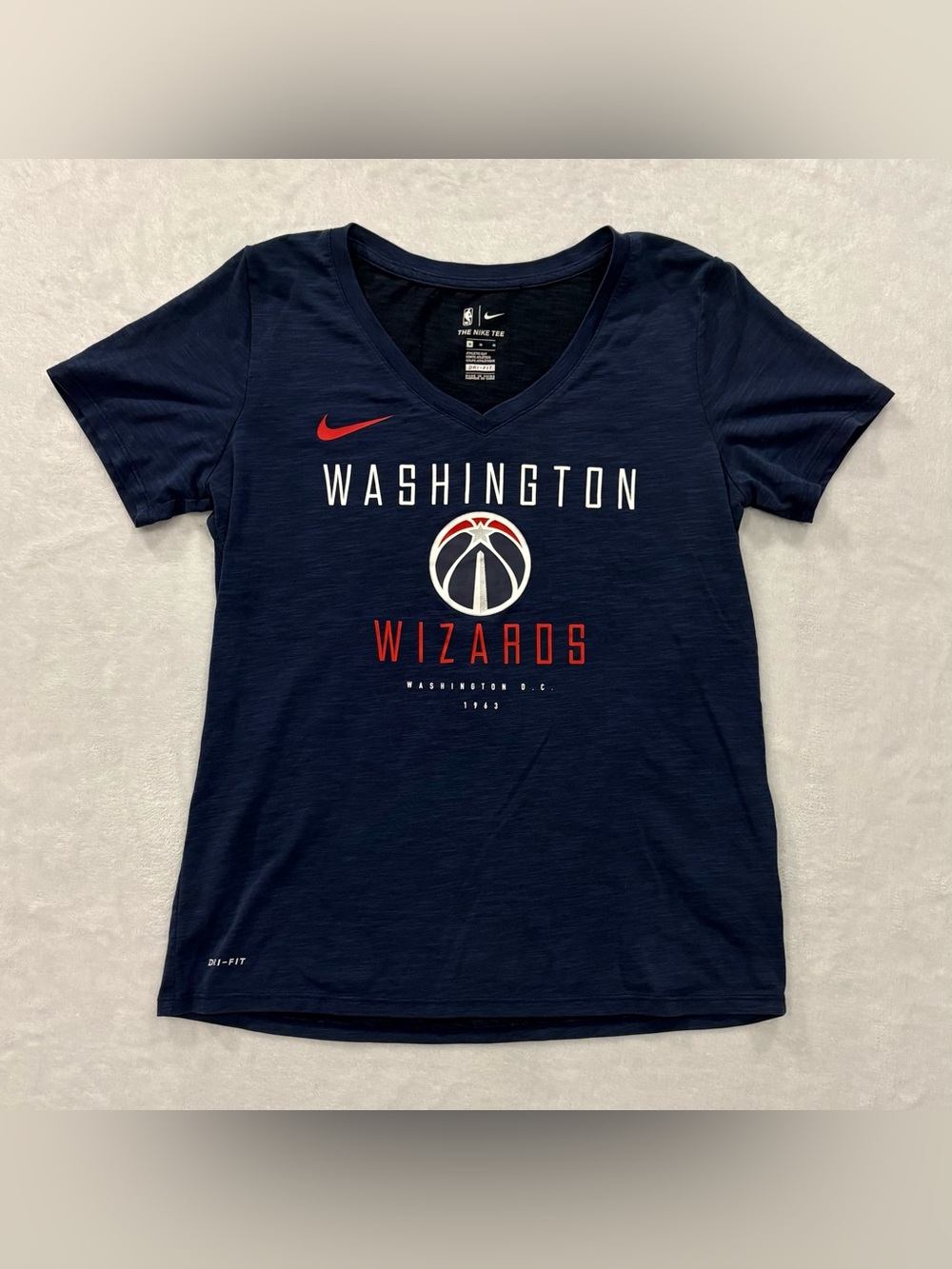 Nike Dri-Fit NBA Washington Wizards Navy Blue Athletic Shirt Women’s Size M